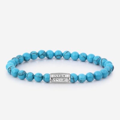 Bracelet Stones Only – Turquoise Delight – 6mm