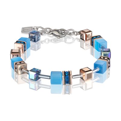 Bracelet Cœur de Lion GeoCUBE® – Bleu