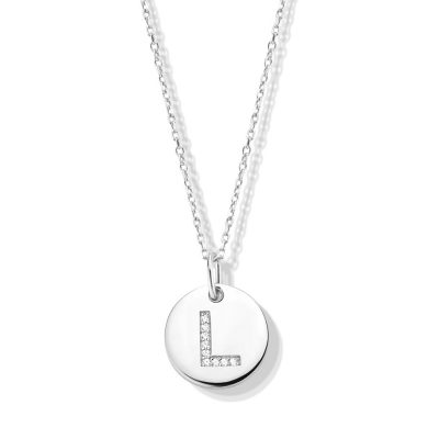 Collier Naiomy Moments Argent – Initiale L